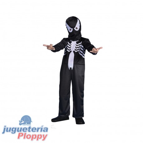 Cad 213910 Disfraz Spiderman Negro Con Luz Talle 1