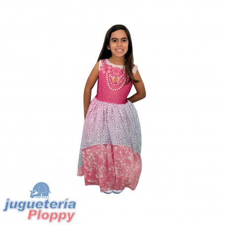 Cad 907310 Disfraz Barbie Dreamtopia Rosa Con Luz Talle 1