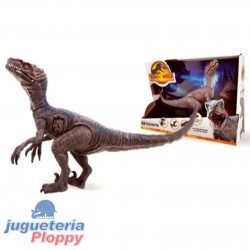 8805 Blue Velociraptor Articulado Con Sonido 22 Cm