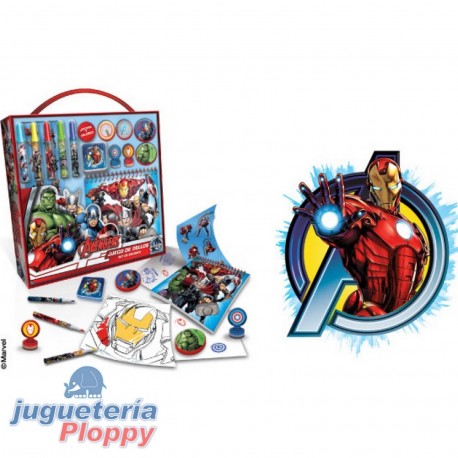 Vav03410 Kit De Sellos Y Coloreo Avengers