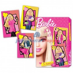 Mbr05564 5 Juegos -40 Naipes- Barbie