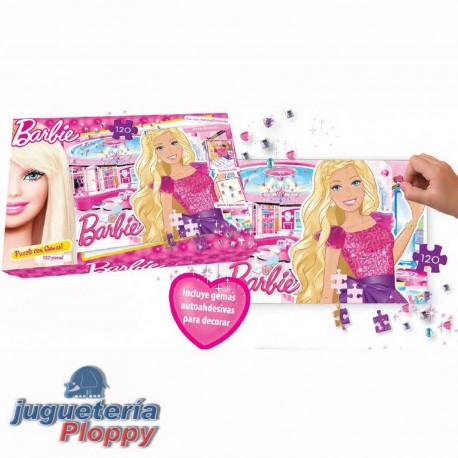 Mbr05583 Puzzle 120 Piezas Con Gemas Barbie