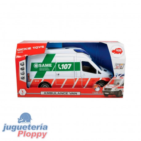 203716011Tap Same Ambulancia 34 Cm Con Luz Y Sonido