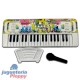 Mtk009A-Electronic Keyboard Con Microfono Y Atril 3 Colores
