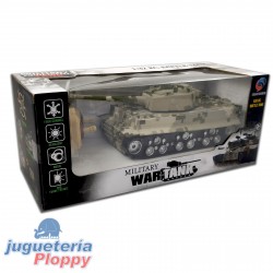 369-1/2 Military War Tank Tanque Radio Control Pilas 4 Funciones