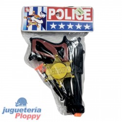 Ab-01165 Pistola Police Lanza Flechas Bolsa 16*11*4 Cm