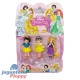Ept670438 Set 3 Mini Muñecas Princesas 6 Piezas Blister 19*28*4 Cm