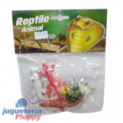 Ab-12206 Reptiles De Goma 10 Piezas Bolsa 20*15.5*2 Cm