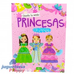 200730-33 Pequeñas Princesas Con Stickers 4 Modelos