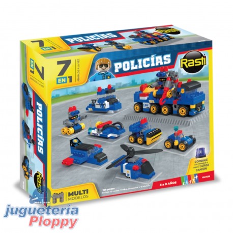 01 -1125 Rasti Policias 7 En 1 Multimodelos