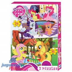 Hlp09309 2 Puzzles 24 Y 36 Piezas My Little Pony