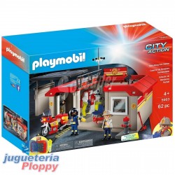 5663 Estación De Bomberos Portátil Playmobil