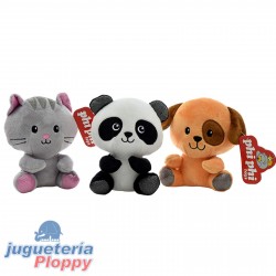 1614 Gato Panda Y Perro 15 Cm