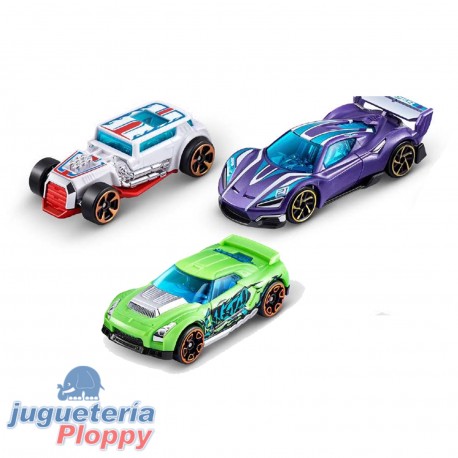 6715 C-S004-Metal Machines Cars Multi Pack Car X 3 Autos Cada Uno