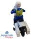 F8591 2688B-Police Motorcycle Salva Obstaculos Luz Sonido