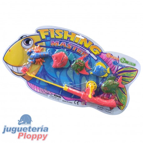 Set De Pesca Infantil Caña Con 5 Peces 1678841 Blister