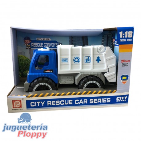 Bl7688 Camion Basura Azul 26.7*11.5*18 Cm