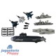 Bl7759 Set Submarino Militar 42*7*28 Cm