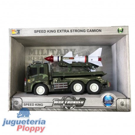 Bl7809 Camion + Misil Militar 30*21*11 Cm