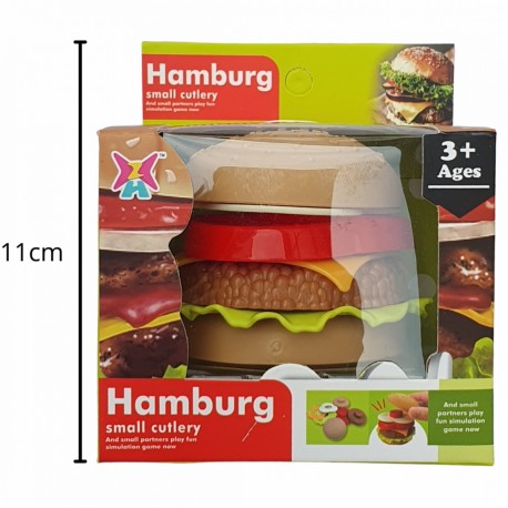 Ba-19709 Hamburguesa Comiditas En Caja 10.5X8X11.5 Cm