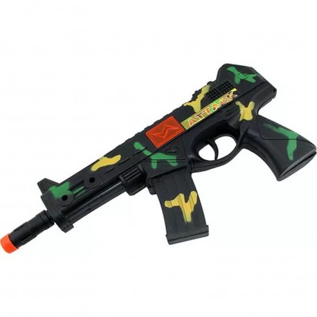 Pistola Camuflada 30 Cm Movimiento Chispa A Friccion 1442990 Blister