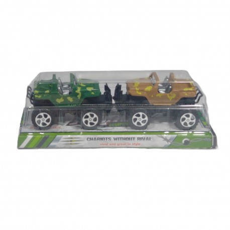 Ab-12086 Camioneta Militar Friccion 2 Unidades Burbuja 29*10 Cm