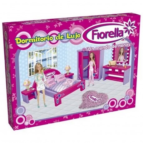 Juego Dormitorio De Lujo Para Muñeca Fiorella Caja