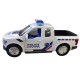 F8589 4288B-City Police Pick-Up Salva Obstaculos A Pilas Luz Y Sonido