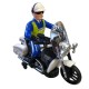 F8591 2688B-Police Motorcycle Salva Obstaculos Luz Sonido