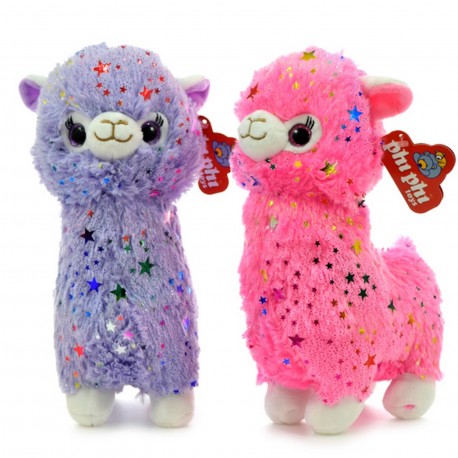 4163 Llama Con Estrellitas Aplicadas 28Cm 3 Colores