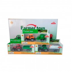 Fc17-21-Farmer Toy Tractor Con Acoplado