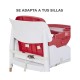 Okbb0289 Silla Booster De Comer Plegable Rojo Y Blanco