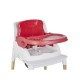 Okbb0289 Silla Booster De Comer Plegable Rojo Y Blanco