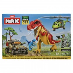 83156 Max Dino Adventure Box Playset Assorted (592 Piezas)