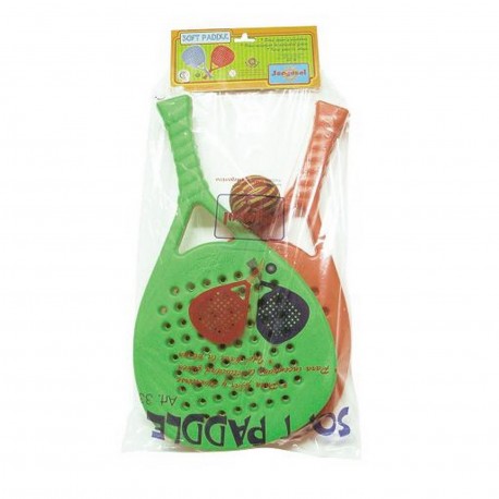 33 Soft Paddle Paletas X 2 Con Pelota - Juegosol