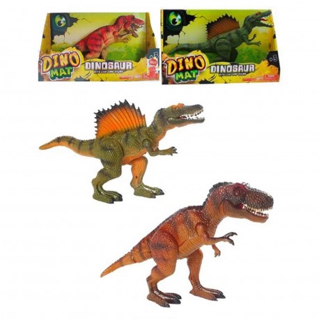 Ik0118 Dinomat Dinosaurio 34 Cm Con Luz Y Sonidos