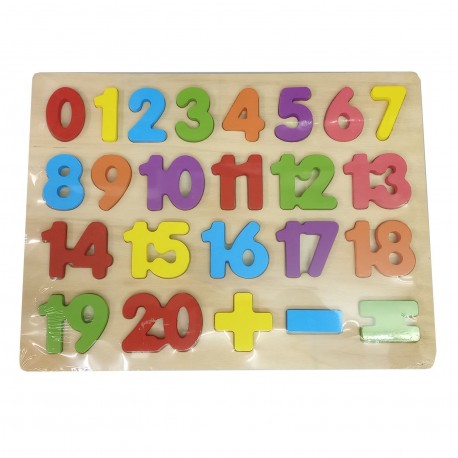 54570 15993-5068 Puzzle Encastr Numer-Letr Mader 30X22 Cm