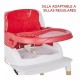 Okbb0215 Silla De Comer Plegable 3 En 1 - Rojo Y Blanco