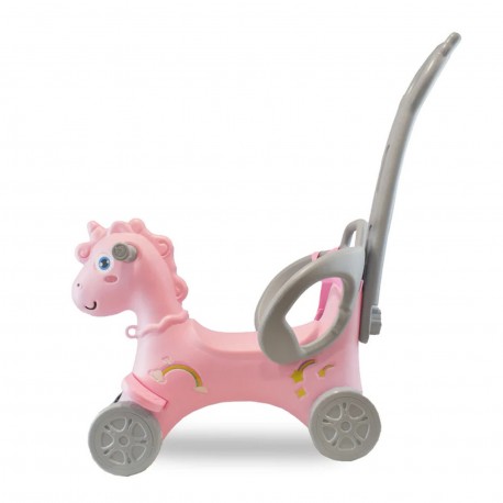 Okbb0303 Unicornio Mecedor 3 En 1 Rosa