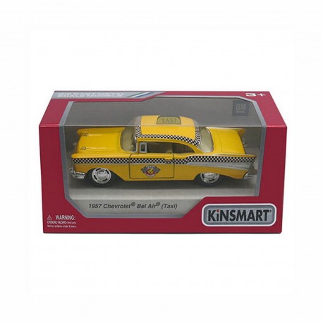 42240 Chevrolet Bel Air Taxi 13 Cm Pull Back Escala 1/36