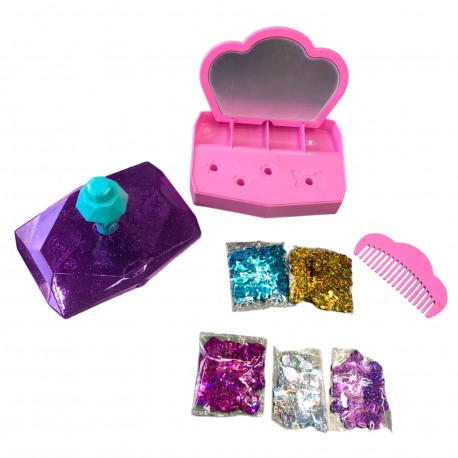 Set De Belleza Para Cabello Con Aplicador Glitter-Accesorios