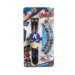 2541 Reloj Proyector Avengers Cap America