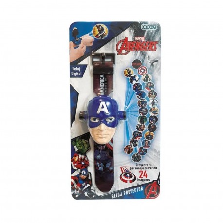 2541 Reloj Proyector Avengers Cap America