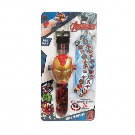 2545 Reloj Proyector Avengers Iron Man