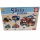 18023 5 Baby Puzzles Vehiculos