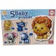 18024 5 Baby Puzzles Animales Salvajes