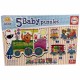 18027 5 Baby Puzzles Tren De Los Animales