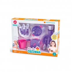 335 Kit Cocina Rosa En Caja