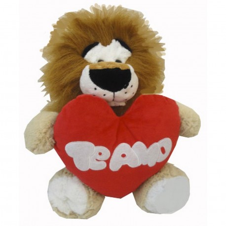 4253 Leon Con Corazon 45 Cm