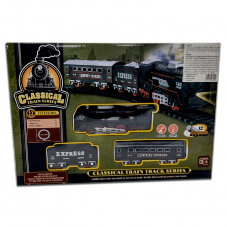 19058-1/2 Classical Train Tren A Pilas Con Luz 2 Modelos